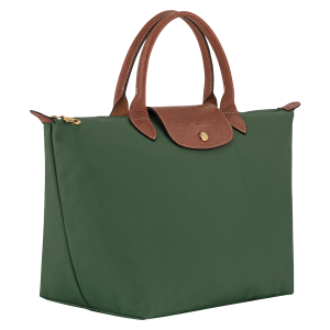 Le Pliage Original M Handbag British Green – Recycled canvas