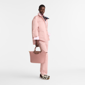Le Pliage Original M Handbag Pink Tea – Recycled canvas