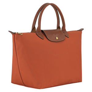 Le Pliage Original M Handbag Brick – Recycled canvas