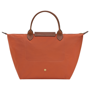 Le Pliage Original M Handbag Brick – Recycled canvas