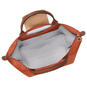 Le Pliage Original M Handbag Brick – Recycled canvas
