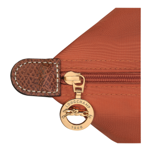 Le Pliage Original M Handbag Brick – Recycled canvas