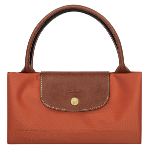 Le Pliage Original M Handbag Brick – Recycled canvas