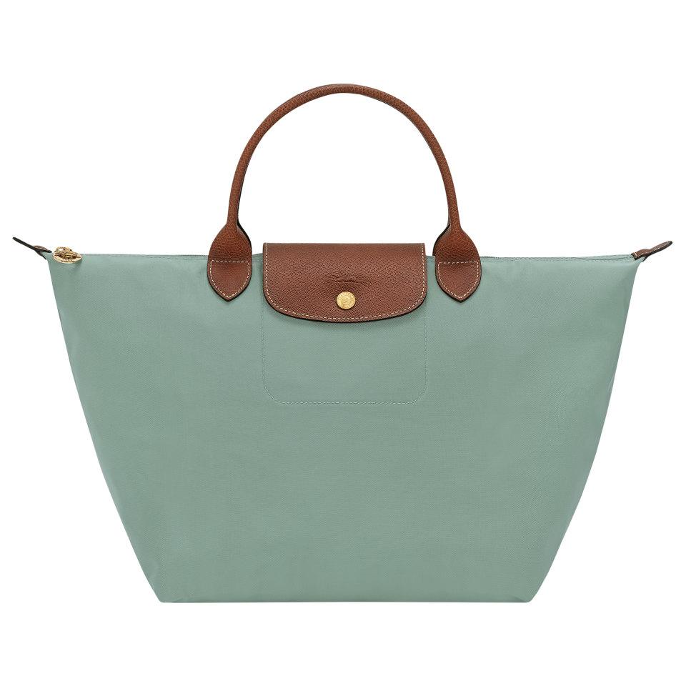 Le Pliage Original M Handbag Celadon - Recycled canvas