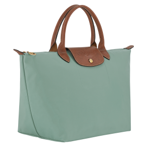 Le Pliage Original M Handbag Celadon – Recycled canvas