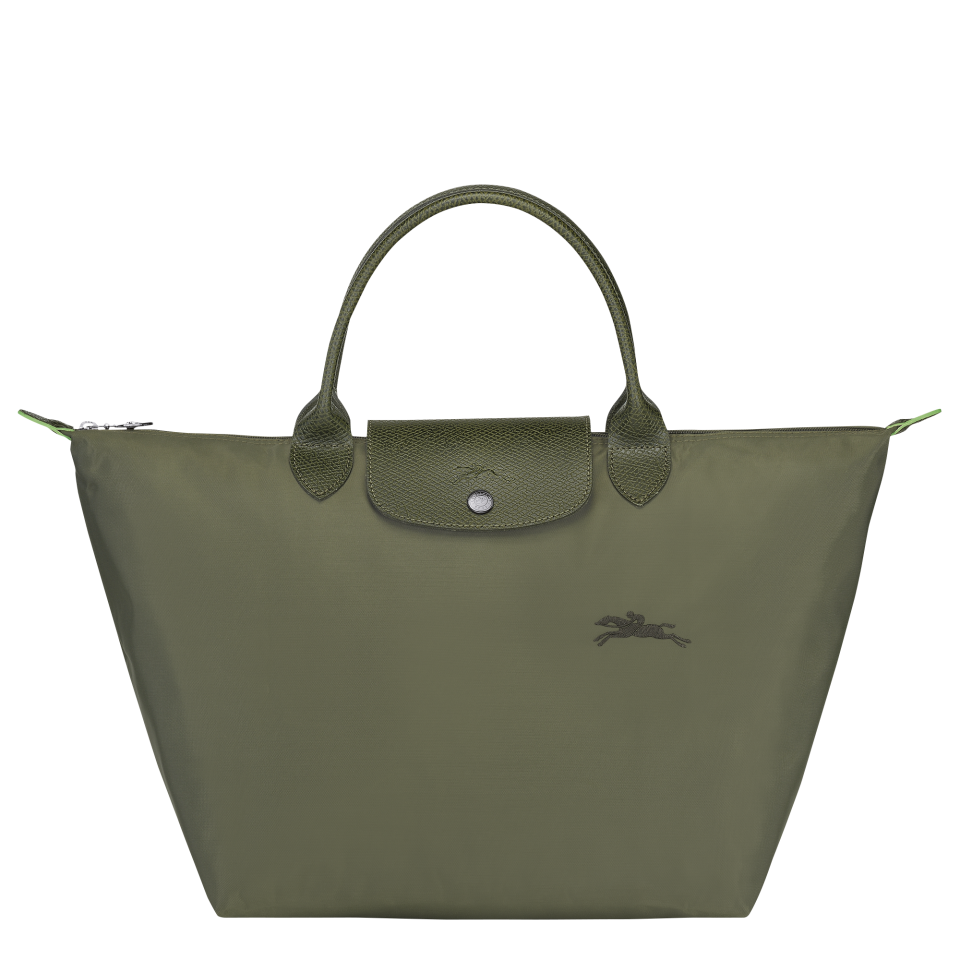 Le Pliage Green M Handbag Forest - Recycled canvas