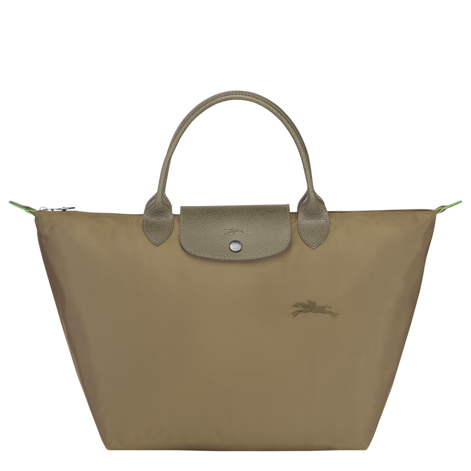 Le Pliage Green M Handbag Artichoke - Recycled canvas