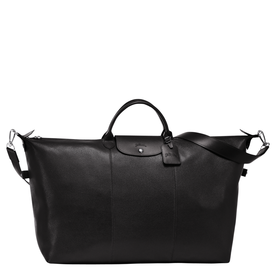 Le Foulonné L Travel bag Black - Leather