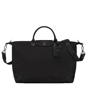 Boxford L Travel bag Black – Recycled canvas