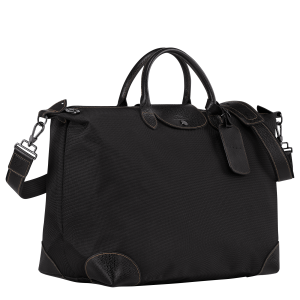 Boxford L Travel bag Black – Recycled canvas