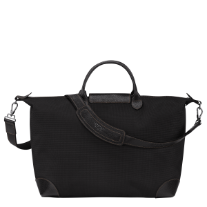 Boxford L Travel bag Black – Recycled canvas
