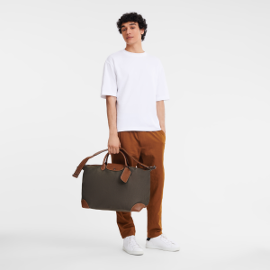 Boxford L Travel bag Brown – Recycled canvas