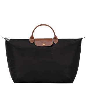 Le Pliage Original L Travel bag Black – Recycled canvas