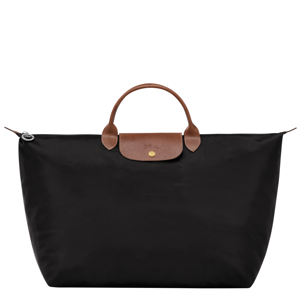 Le Pliage Original L Travel bag Black - Recycled canvas