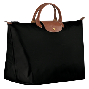 Le Pliage Original L Travel bag Black – Recycled canvas