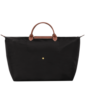 Le Pliage Original L Travel bag Black – Recycled canvas