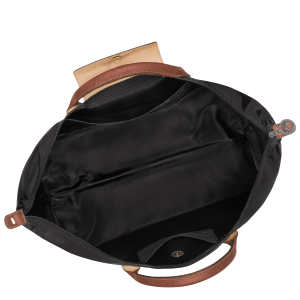 Le Pliage Original L Travel bag Black – Recycled canvas