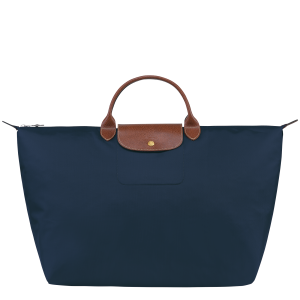 Le Pliage Original L Travel bag Navy – Recycled canvas