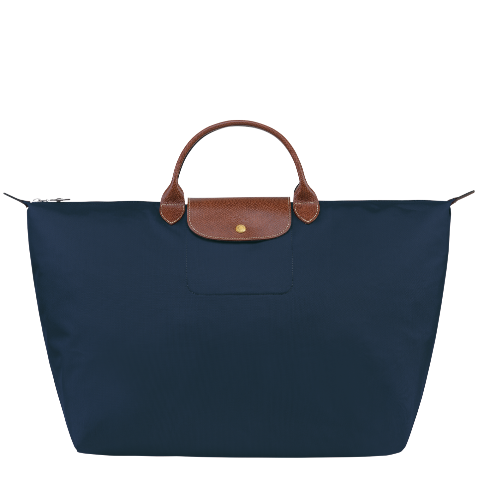 Le Pliage Original L Travel bag Navy - Recycled canvas