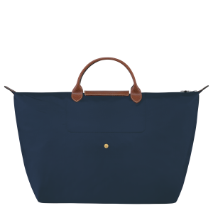 Le Pliage Original L Travel bag Navy – Recycled canvas