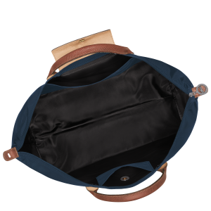 Le Pliage Original L Travel bag Navy – Recycled canvas
