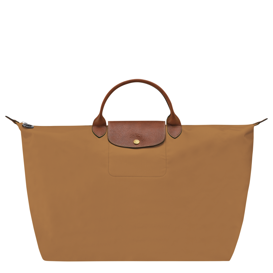 Le Pliage Original L Travel bag Fawn - Recycled canvas