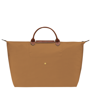 Le Pliage Original L Travel bag Fawn – Recycled canvas
