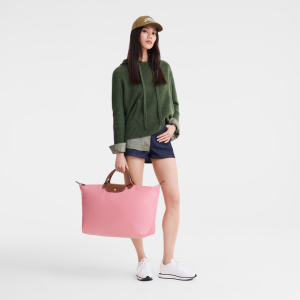 Le Pliage Original L Travel bag Marshmallow – Recycled canvas