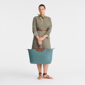 Le Pliage Original L Travel bag Eucalyptus – Recycled canvas