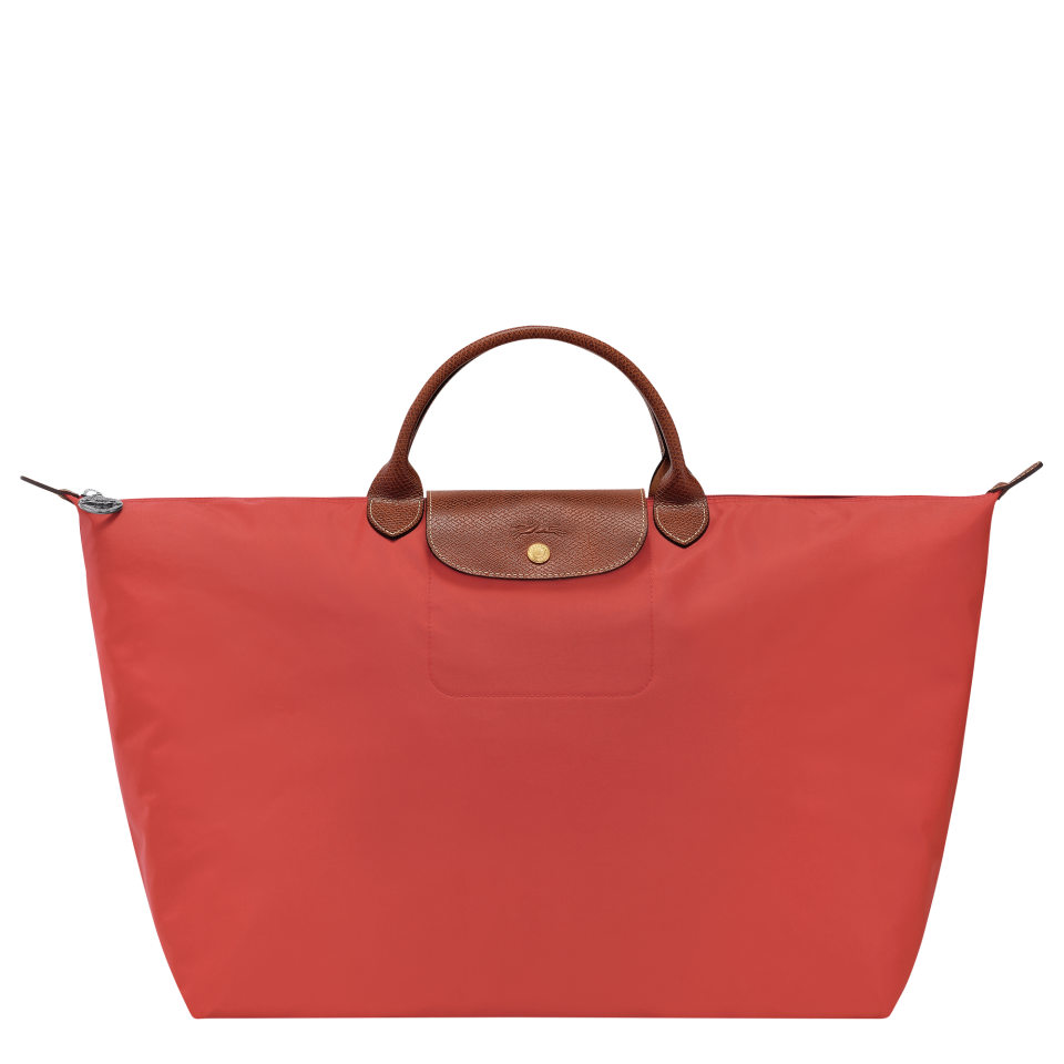 Le Pliage Original L Travel bag Tomato - Recycled canvas
