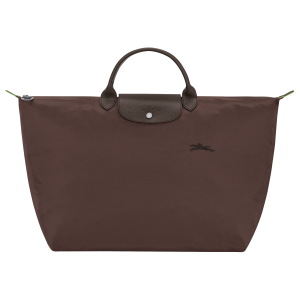 Le Pliage Green L Travel bag Mocha – Recycled canvas