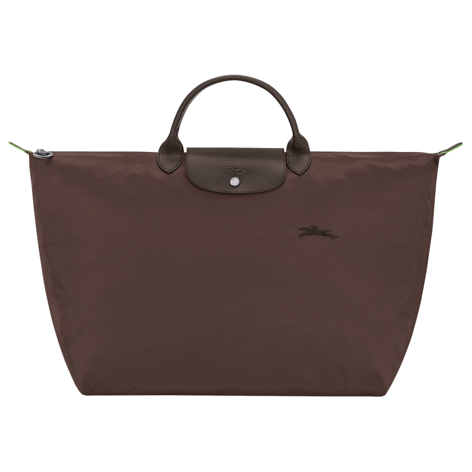 Le Pliage Green L Travel bag Mocha - Recycled canvas