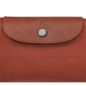 Le Pliage Green L Travel bag Chestnut – Recycled canvas