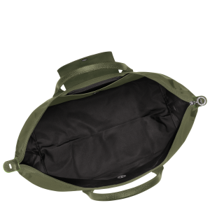 Le Pliage Green L Travel bag Forest – Recycled canvas