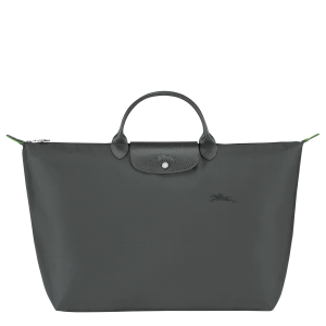 Le Pliage Green L Travel bag Graphite – Recycled canvas