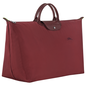 Le Pliage Green L Travel bag Pomegranate – Recycled canvas