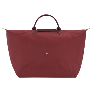 Le Pliage Green L Travel bag Pomegranate – Recycled canvas