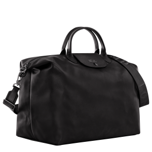 Le Pliage Xtra L Travel bag Black – Leather