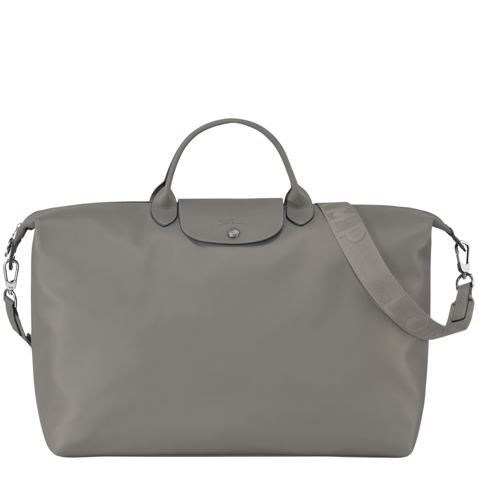 Le Pliage Xtra L Travel bag Turtledove - Leather