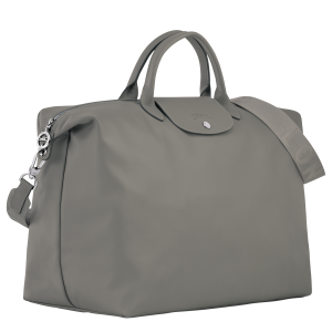 Le Pliage Xtra L Travel bag Turtledove – Leather