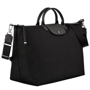 Le Pliage Energy L Travel bag Black – Recycled canvas
