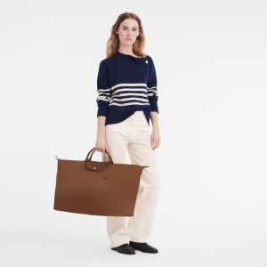 Le Pliage Green XL Travel bag Cognac – Recycled canvas