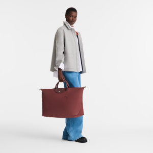 Le Pliage Green XL Travel bag Pomegranate – Recycled canvas