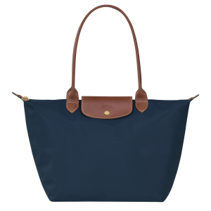 Le Pliage Original L Tote bag Navy – Recycled canvas