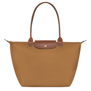 Le Pliage Original L Tote bag Fawn – Recycled canvas