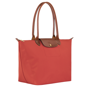 Le Pliage Original L Tote bag Tomato – Recycled canvas