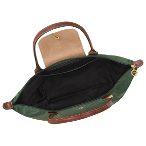 Le Pliage Original L Tote bag British Green – Recycled canvas
