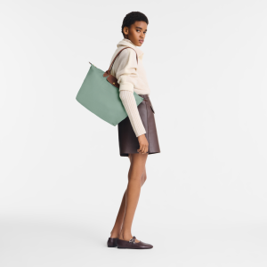 Le Pliage Original L Tote bag Celadon – Recycled canvas