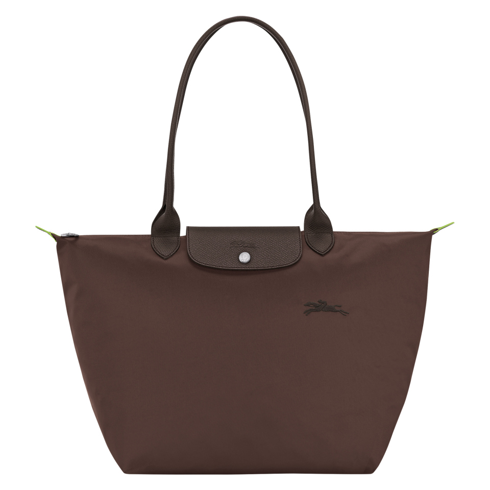 Le Pliage Green L Tote bag Mocha - Recycled canvas