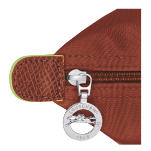 Le Pliage Green L Tote bag Chestnut – Recycled canvas